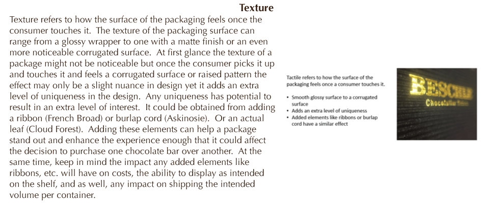 packaging texture